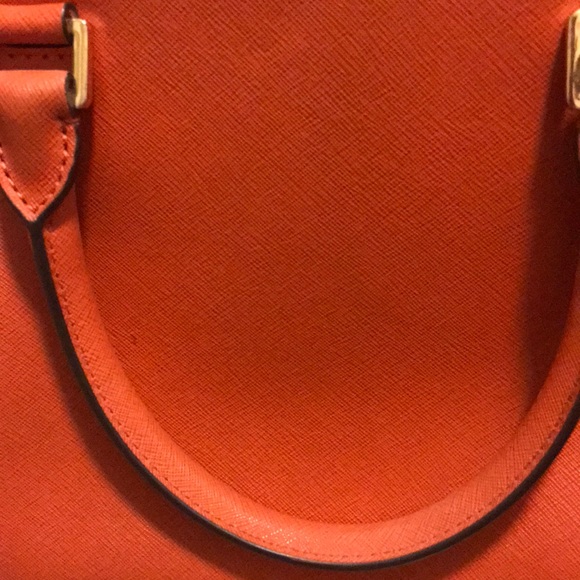 🧡 MICHAEL KORS 🤩RARE Safiano Leather Satchel😍 MORE PICS AVAIL UPON REQUEST 😊 - Picture 6 of 8
